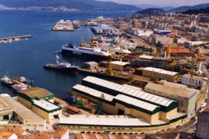 Astillero en Vigo